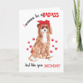 Gefeliciteerd met Moederdag Stoere van je Cavapoo  Kaart (Voorkant)