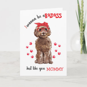 Gefeliciteerd met Moederdag Stoere van je Cockapoo Kaart