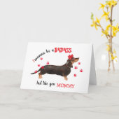 Gefeliciteerd met Moederdag Stoere van je dashondh Kaart (Gele Bloem)