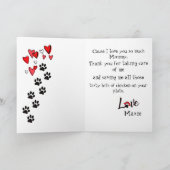 Gefeliciteerd met Moederdag van je Shih Tzu pup ka Kaart (Binnen)