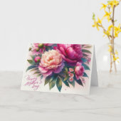 Gefeliciteerd met Moedersdag Bloemen Vakantiewense Kaart (Gele Bloem)