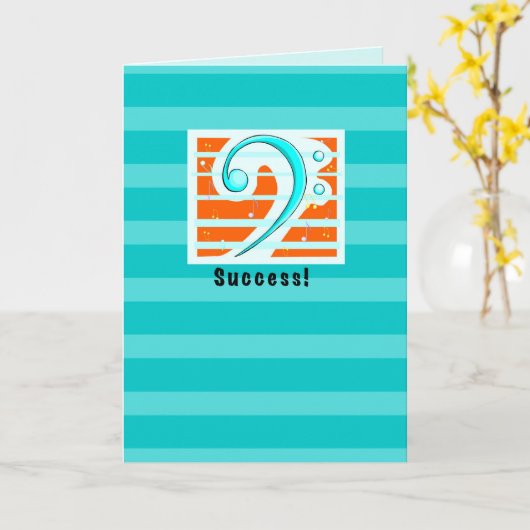 Gefeliciteerd met Music Bass Clean Kaart (Gele Bloem)