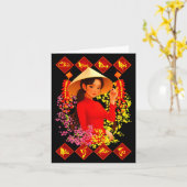 Gefeliciteerd met Nam Moi Tet Binh Ngo 2026 Vietna Kaart (Gele Bloem)