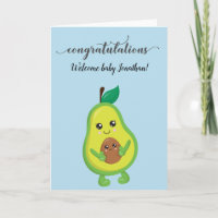 Gefeliciteerd met New Baby Birth Shower Avocado
