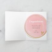 Gefeliciteerd met New Baby Girl Kaart (Binnen)