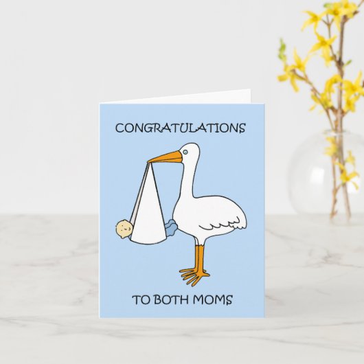 Gefeliciteerd met New Gay Moms Kaart (Gele Bloem)