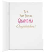Gefeliciteerd met New Grand-dochterkaart (Binnen (Rechts))