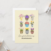 Gefeliciteerd met New Home op het planten van nieu Kaart (Voorkant / Achterkant in situ)