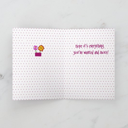 Gefeliciteerd met New Home, Paarse, Huis Kaart (Binnen)