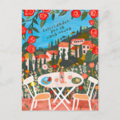 Gefeliciteerd Met Nieuw Huis Platteland Uitzicht  Briefkaart (Voorkant)