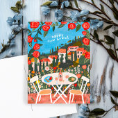 Gefeliciteerd met Nieuw Huis Platteland Uitzichten Briefkaart