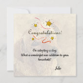 Gefeliciteerd met Nieuw Huisdier Hond Kaart (Achterkant)