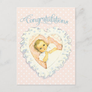  gefeliciteerd met nieuwe baby briefkaart