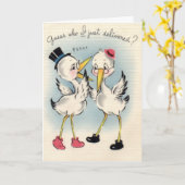 Gefeliciteerd met nieuwe babykaart kaart (Gele Bloem)