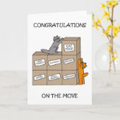 Gefeliciteerd met nieuwe homepakken kaart (Gele Bloem)