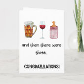 Gefeliciteerd met nieuwe Kaart baby (Achterkant)