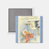 Gefeliciteerd met nieuwe mam en pap Keepsake Magne Magneet (Voorkant / Achterkant)