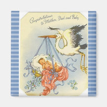 Gefeliciteerd met nieuwe mam en pap Keepsake Magne