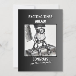 Gefeliciteerd met nieuwe taak feestdagenkaart