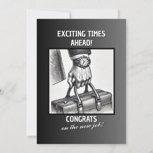 Gefeliciteerd met nieuwe taak feestdagenkaart