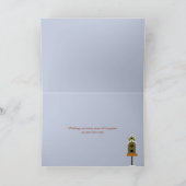 Gefeliciteerd met nieuwe thuishuizen en sneeuw kaart (Binnen)