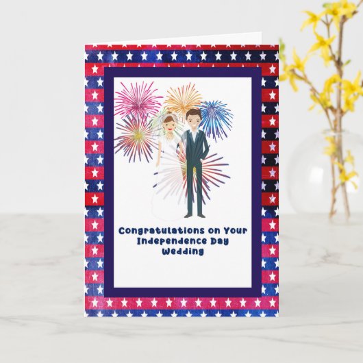 Gefeliciteerd met Onafhankelijkheidsdag Kaart (Gele Bloem)