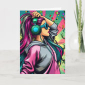 Gefeliciteerd met One Cool Lady Kaart (Voorkant)