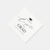 Gefeliciteerd met ons Afstudeerder afstudeerfeest Servet (Hoek)