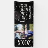 Gefeliciteerd met ons Afstudeerder één foto per ja Spandoek (Verticaal)