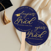 Gefeliciteerd met ons Afstudeerder Eenvoudig Elega Handwaaier