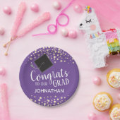 Gefeliciteerd met ons Afstudeerder met aangepaste  Papieren Bordje (Feest)