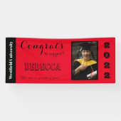 Gefeliciteerd met ons Afstudeerder Red Spandoek (Horizontaal)