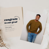 Gefeliciteerd met ons Afstudeerder Simple Afstuder Kaart