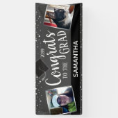 Gefeliciteerd met ons Afstudeerder Twee foto's per Spandoek (Verticaal)