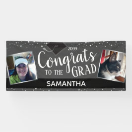 Gefeliciteerd met ons Afstudeerder Twee foto's per Spandoek