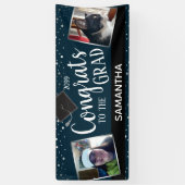 Gefeliciteerd met ons Afstudeerder Twee foto's per Spandoek (Verticaal)