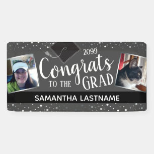 Gefeliciteerd met ons Afstudeerder Twee foto's per Spandoek