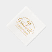 Gefeliciteerd met ons Afstuderen script Folie Servetten (Rechts)