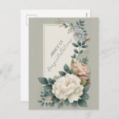 Gefeliciteerd met ons feestdagenkaart (Voorkant / Achterkant)