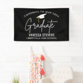 Gefeliciteerd met onze 2024 Afstuderen Zwart Moder Spandoek (Insitu)