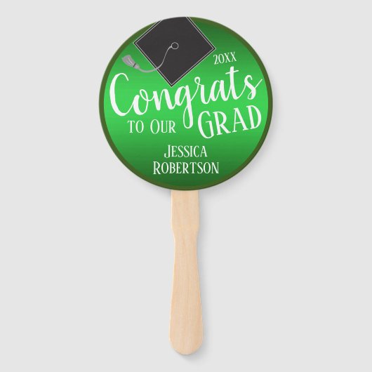 Gefeliciteerd met onze Afstudeerder, foto van 2021 Handwaaier (Voorkant)