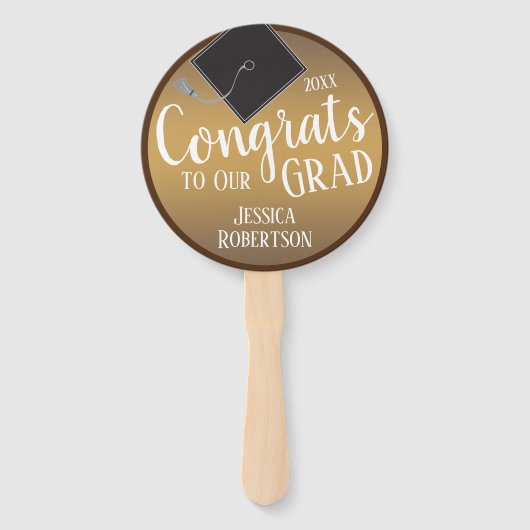 Gefeliciteerd met onze Afstudeerder, foto van 2021 Handwaaier (Voorkant)