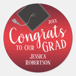 Gefeliciteerd met onze Afstudeerder klasse 2021 Re Ronde Sticker