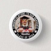 Gefeliciteerd met onze Afstuderen Afstuderen foto Ronde Button 3,2 Cm (Voorkant)