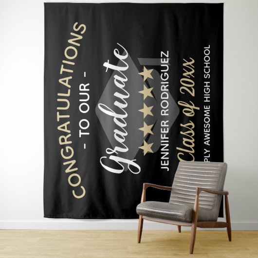 Gefeliciteerd met onze Afstuderen GraduPartij Wandkleed (In situ)