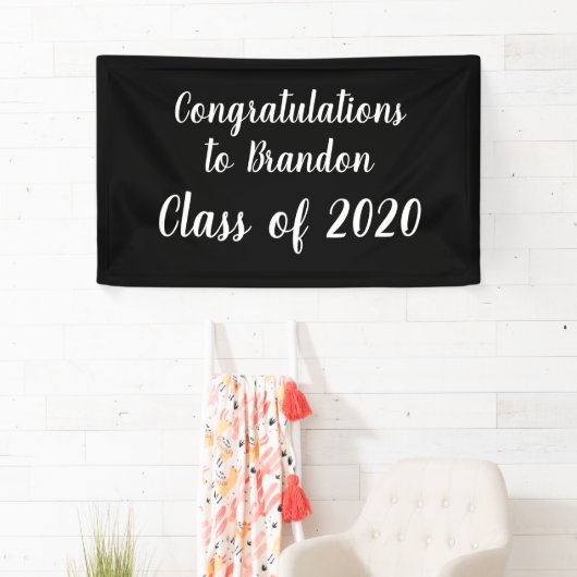 Gefeliciteerd met onze Afstuderen klas van 2020 Spandoek (Insitu)