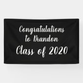 Gefeliciteerd met onze Afstuderen klas van 2020 Spandoek (Horizontaal)