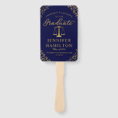 Gefeliciteerd met onze Afstuderen Law School Hand Handwaaier (Voorkant)