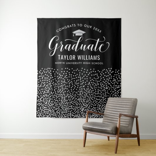 Gefeliciteerd met onze Afstuderen Zilverpartij Con Wandkleed (In situ)