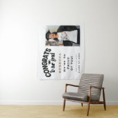 Gefeliciteerd met onze geslaagde Foto Naam Zwart G Wandkleed (In situ)